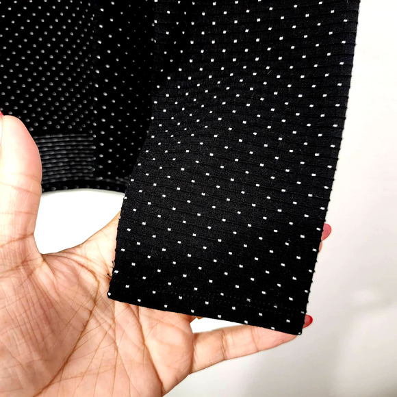 Ruti Scuba Essential Top & Wide-ish Pant Black White Polka Dot Lounge Set SZ 4/6 - Picture 8 of 16